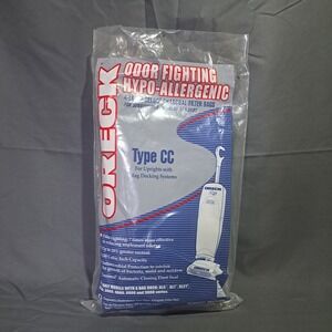 Oreck Type CC Vacuum Bags 5 Pack Odor Fighting Hypo-Allergenic CCPK8OF XL Series